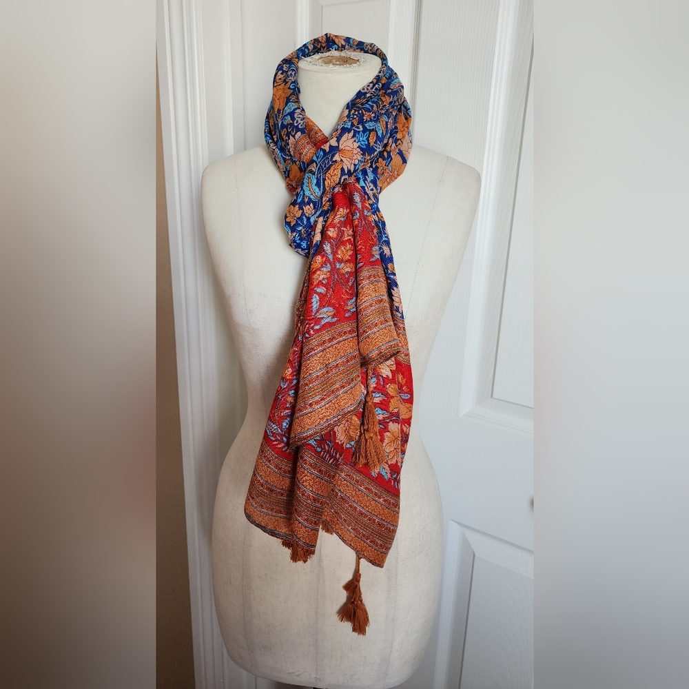 Colorful Floral Scarf